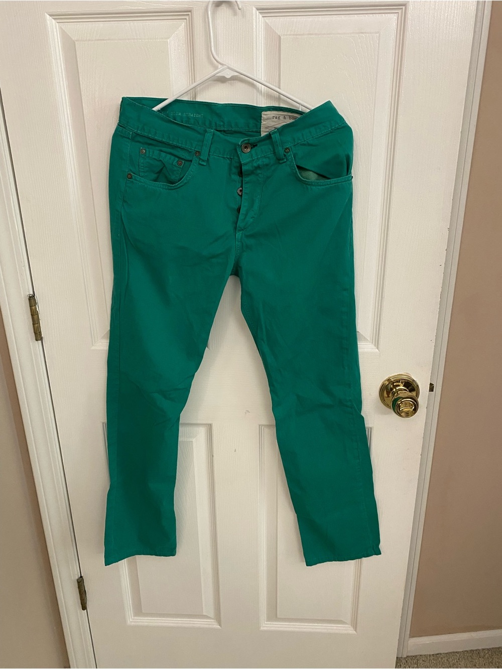 rag & bone Emerald Green Pants
